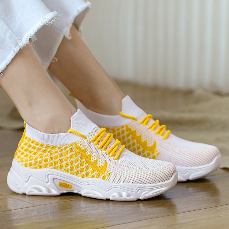 Casual Multicolor Breathable Sneaker Female Student