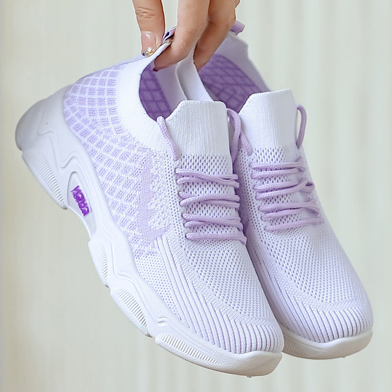 Casual Multicolor Breathable Sneaker Female Student