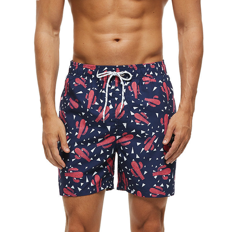 3D Printed Casual Men's Beach Pants Shorts