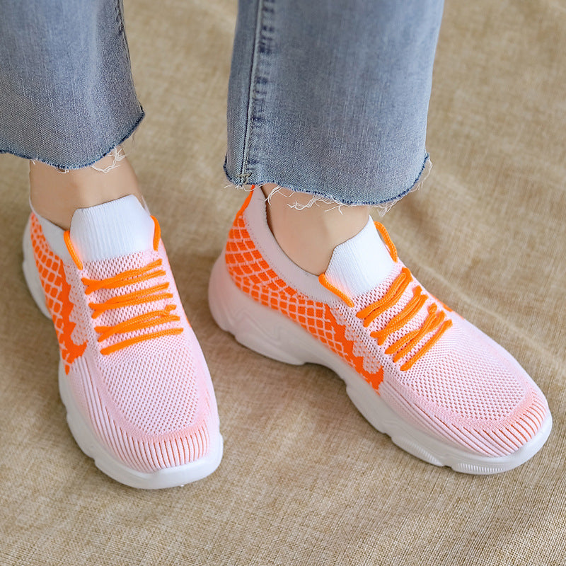 Casual Multicolor Breathable Sneaker Female Student