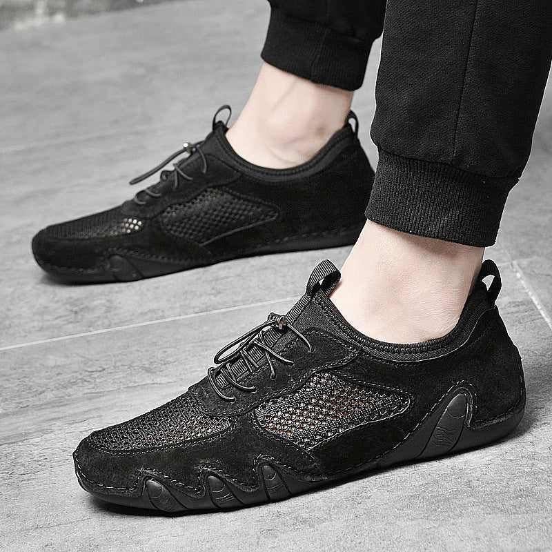 Breathable Slip On Driving Leather Shoes Men's Casual Shoes